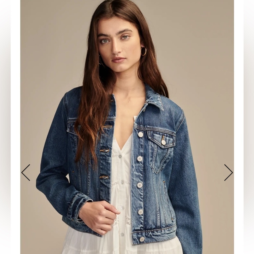 Lucky Brand The Tomboy Trucker Denim Jean Jacket Country Western Boho Size XS